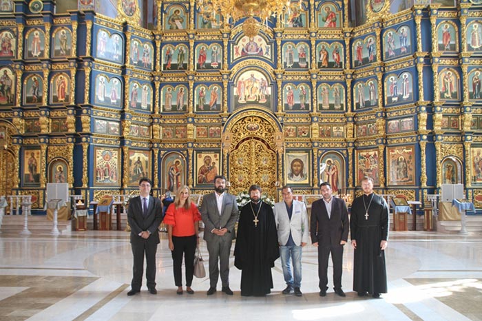 Успенский кафедральный собор Астаны посетили представители Министерства культуры и спорта Греции