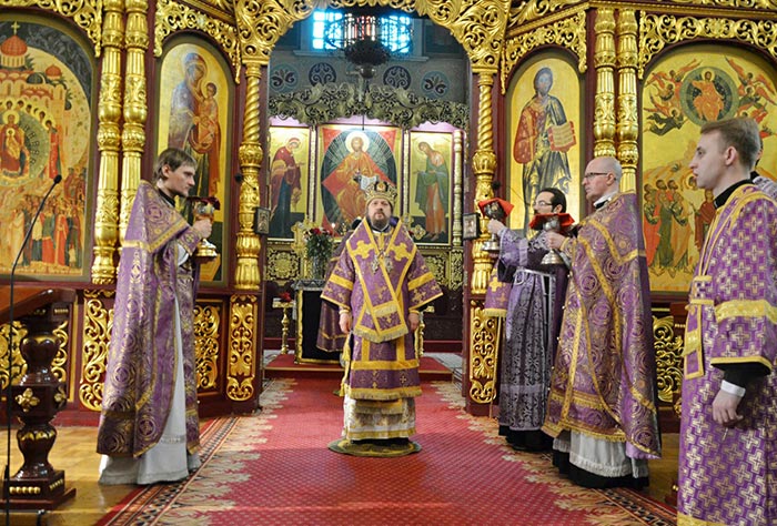 Служение епископа Каскеленского Геннадия в день памяти сорока мучеников Севастийских