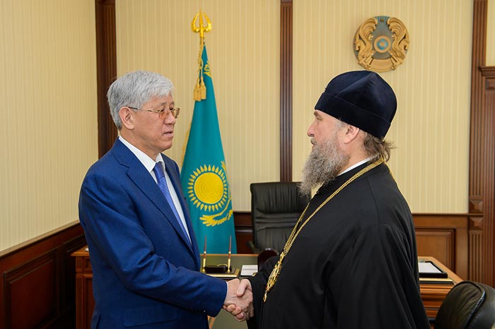 Состоялась встреча митрополита Астанайского и Казахстанского Александра с акимом Алма-Атинской области