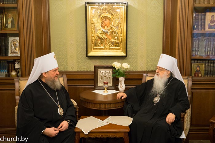  Митрополит Александр посетил почетного Патриаршего экзарха всея Беларуси митрополита Филарета