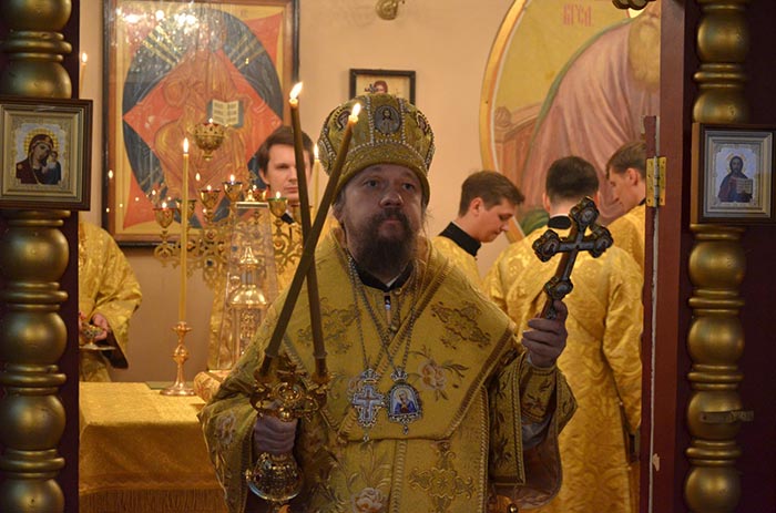 В день памяти праведного Филарета Милостивого епископ Геннадий совершил Литургию в Алма-Атинской духовной семинарии