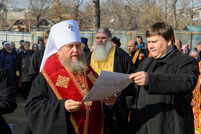 Глава Православной Церкви Казахстана совершил закладку храма святого благоверного князя Александра Невского в Алма-Ате
