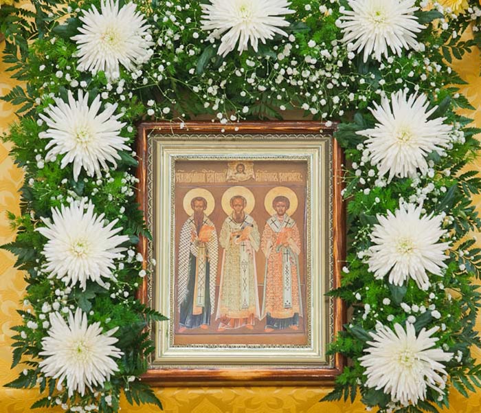 Служение Главы Православной Церкви Казахстана в день памяти святителей Василия Великого, Григория Богослова и Иоанна Златоустого
