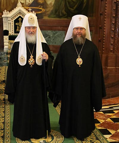 Патриаршее поздравление митрополиту Астанайскому и Казахстанскому Александру с 60-летием со дня рождения 
